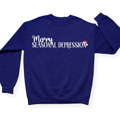 Merry Seasonal Depression Crewneck (Official Lyndseydotw Merch)