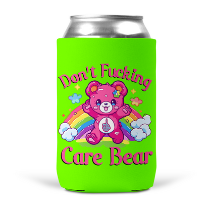 Don't Fucking Care Bear Koozie