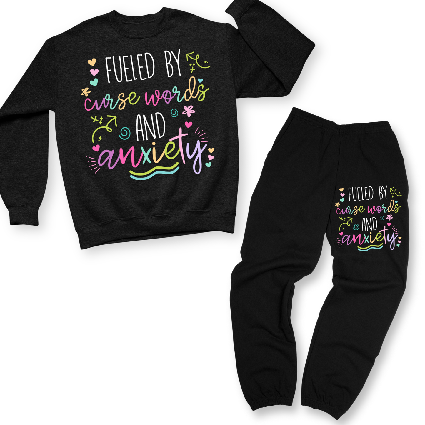 Fueled By Anxiety And Curse Words Set