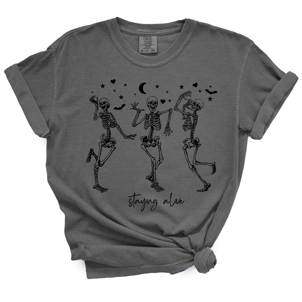 Staying Alive Skeleton TShirt