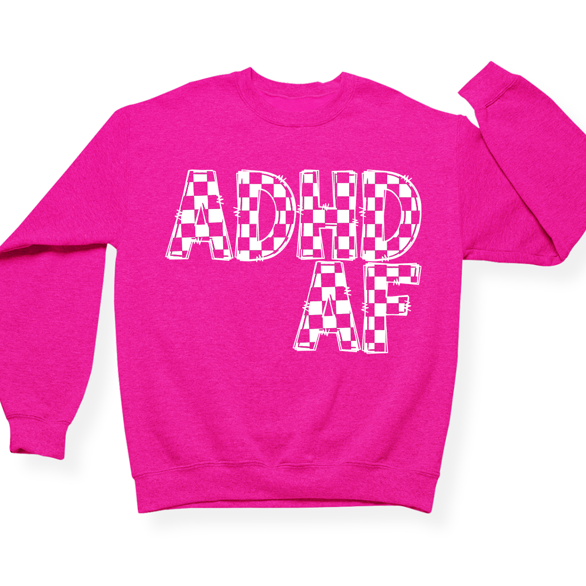 ADHD AF Crewneck (Official Lyndseydotw Merch)