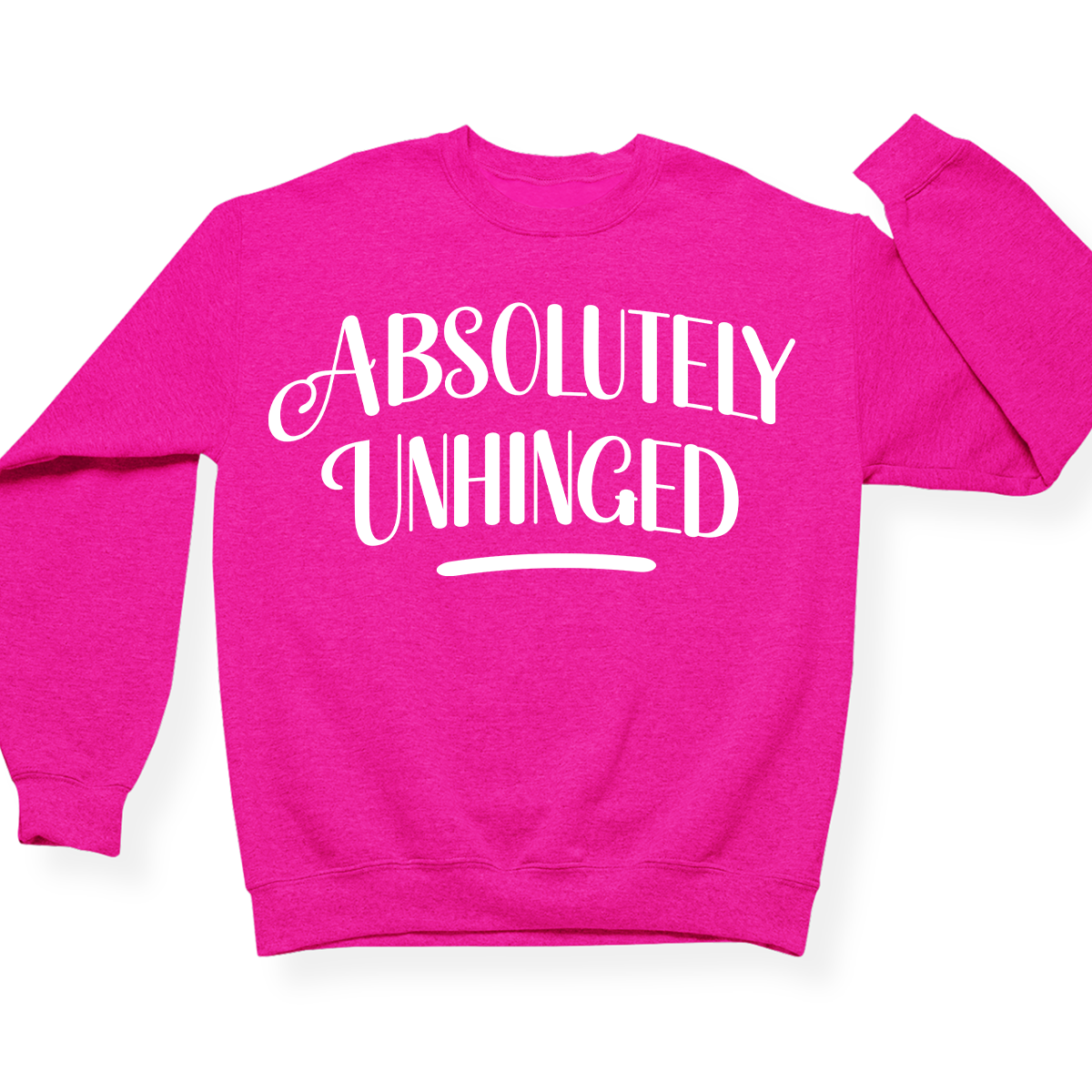 Absolutely Unhinged Crewneck (Official Lyndseydotw Merch)