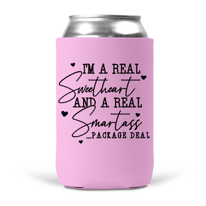 I'm A Real Sweetheart and Smartass Package Deal Koozie