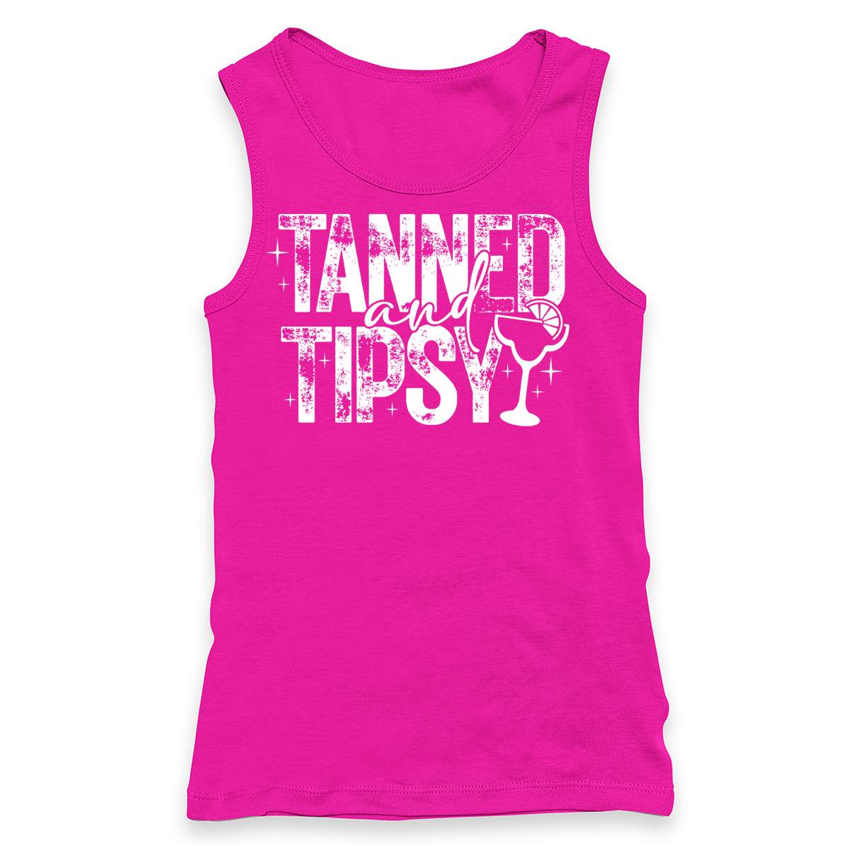 Tanned And Tipsy Racerback Tank