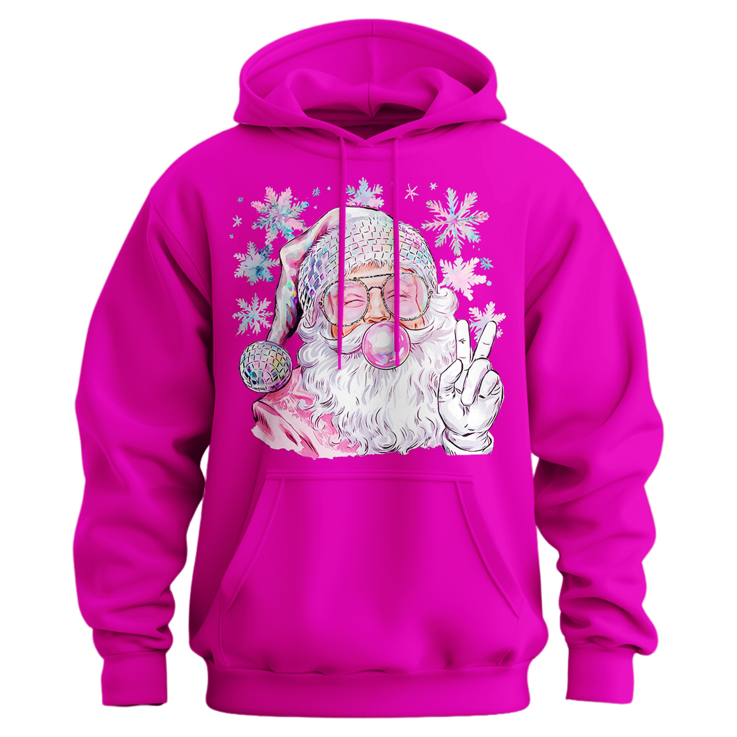 Bubble Gum Santa Hoodie