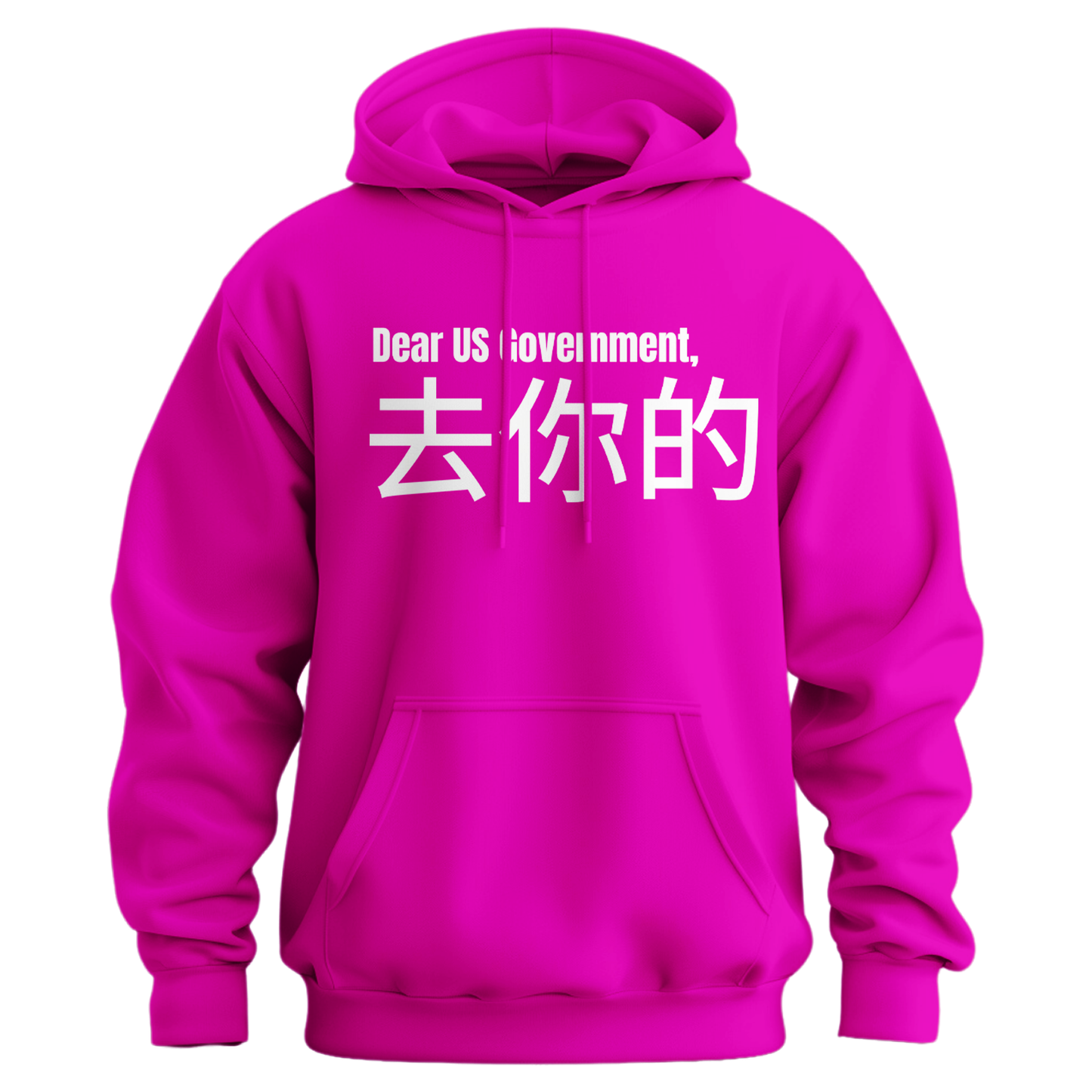 Dear Government Fuck You (Chinese Symbols) Hoodie