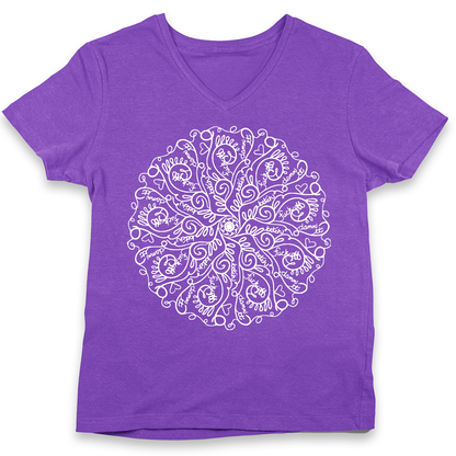 Curse Word Mandala Women's V-Neck (Ladies Fit)