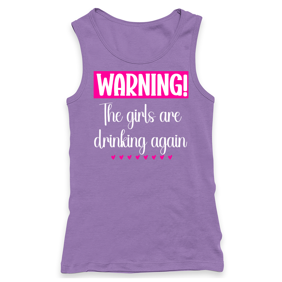 Warning The Girls Are Drinking Again Racerback Tank