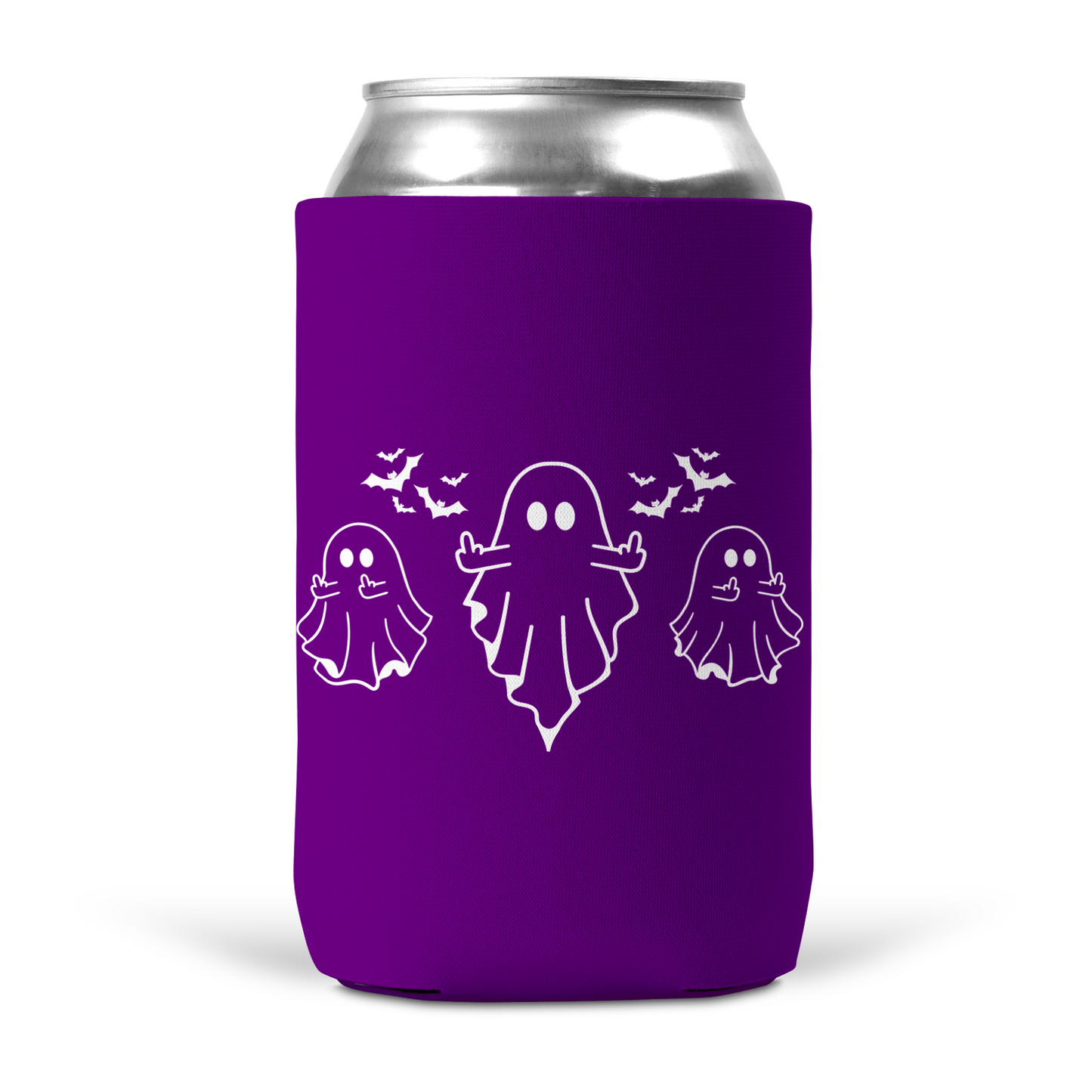 Ghost Middle Finger Koozie