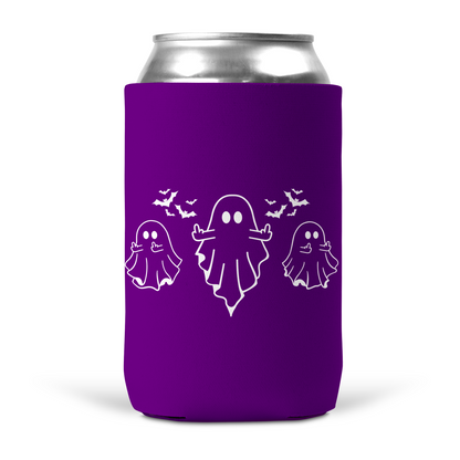 Ghost Middle Finger Koozie