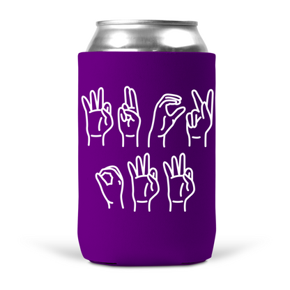 Fuck Off Sign Language Koozie