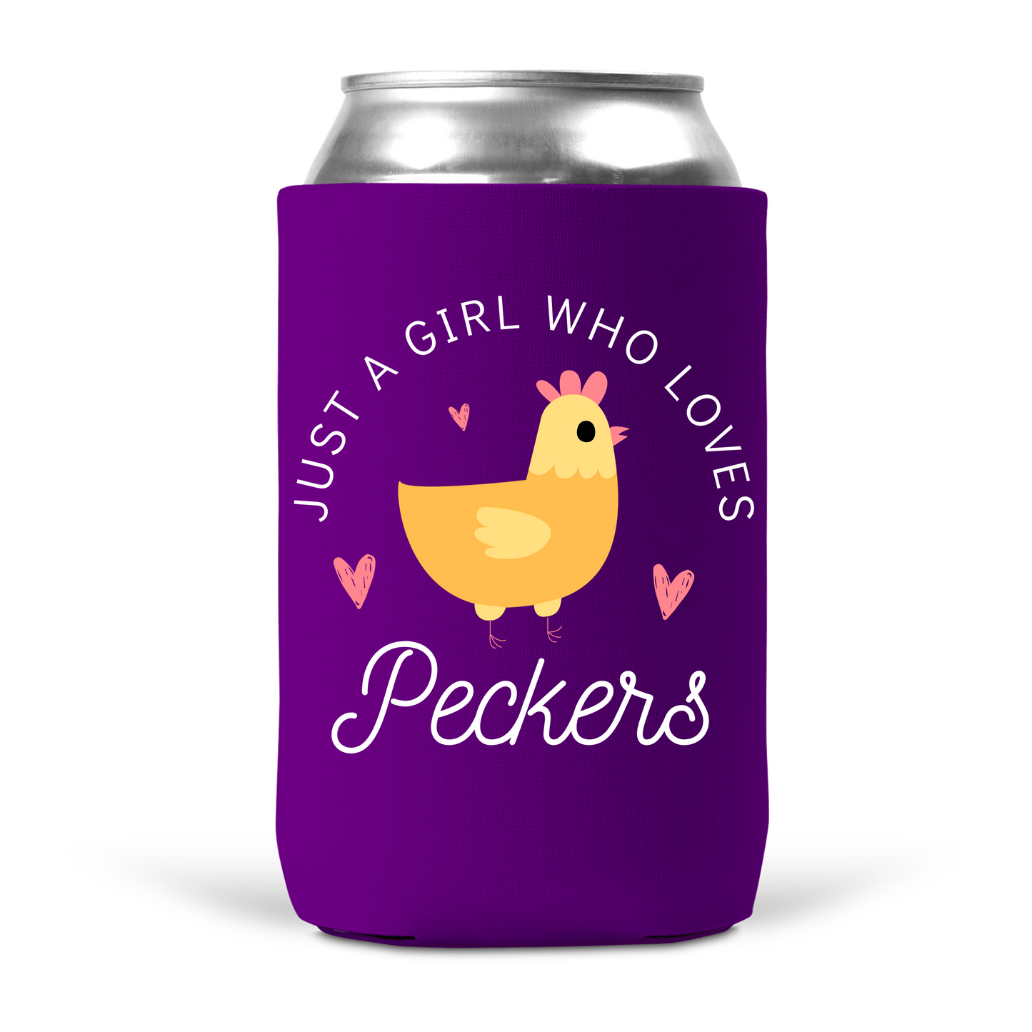Just A Girl Who Love Peckers Koozie
