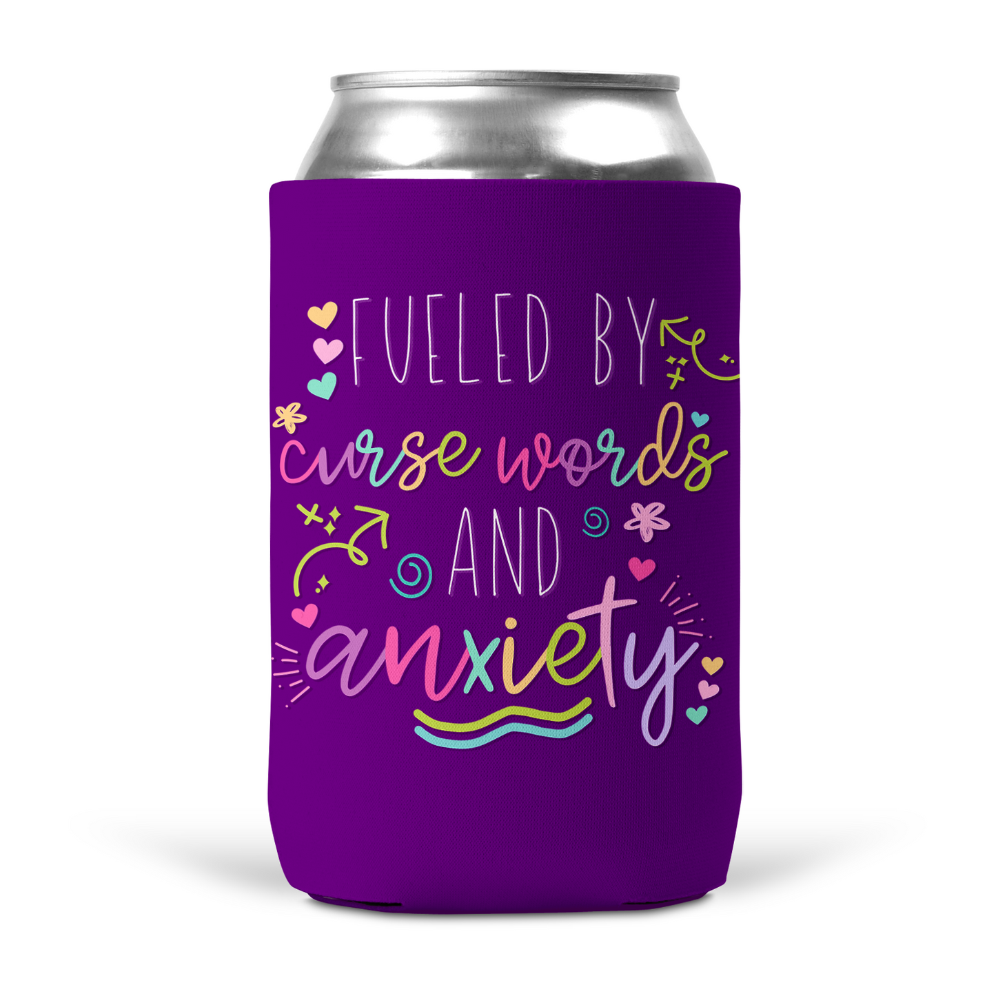 Fueled by Curse Words and Anxiety Koozie
