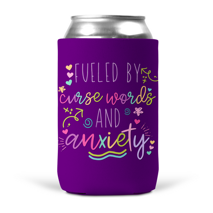 Fueled by Curse Words and Anxiety Koozie