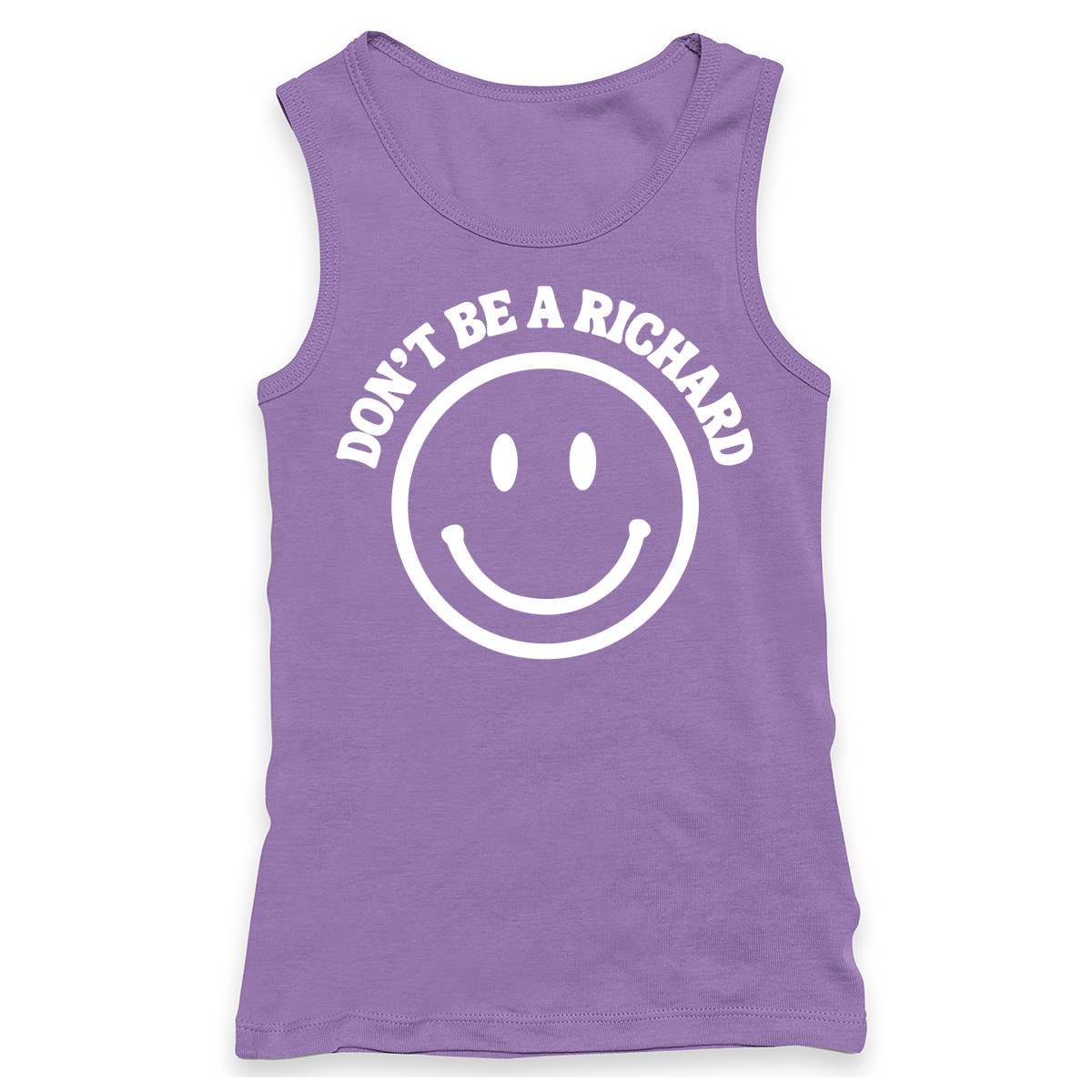 Don't Be A Richard Racerback Tank