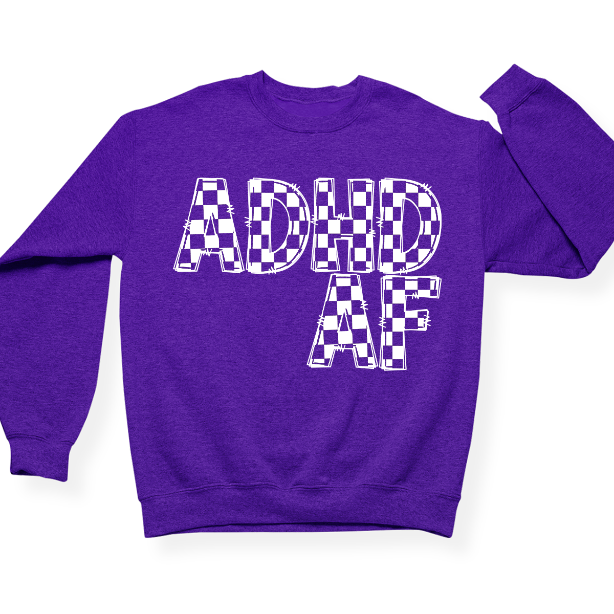ADHD AF Crewneck (Official Lyndseydotw Merch)