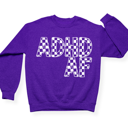 ADHD AF Crewneck (Official Lyndseydotw Merch)