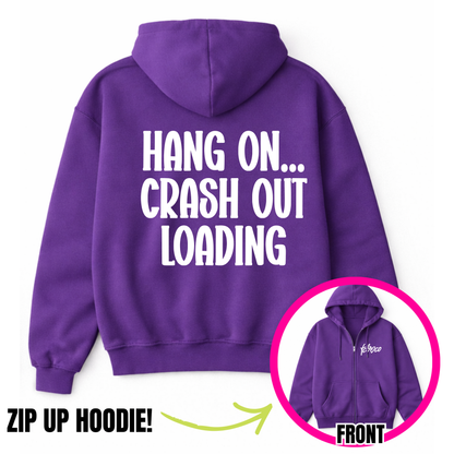 Crash Out Loading Zip-Up Hoodie