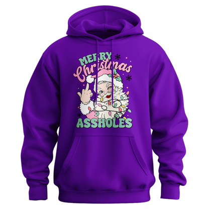 Merry Christmas Assholes Hoodie