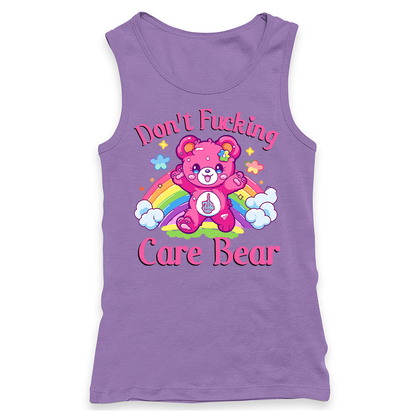 Don't Fucking Care Bear Racerback Tank
