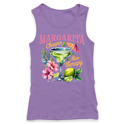 Margarita Cheaper Than Therapy Racerback Tank