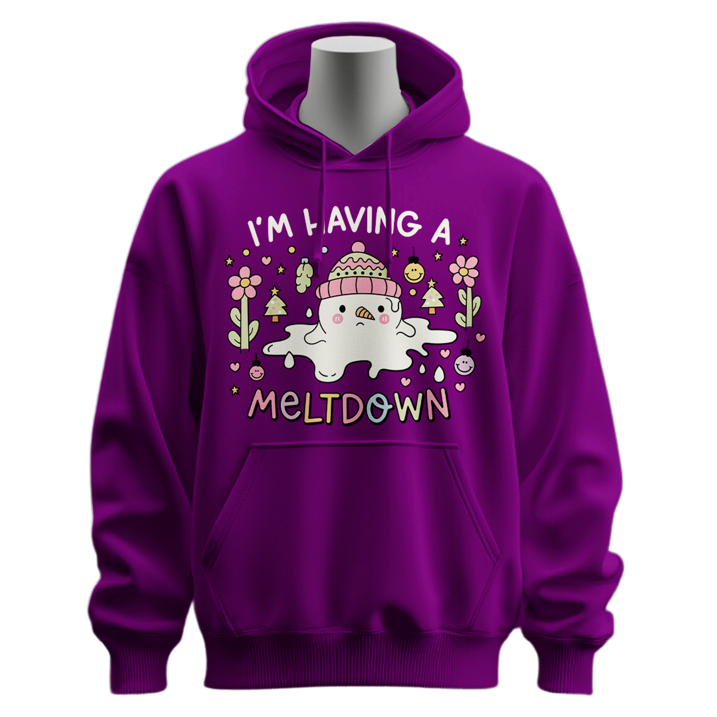 I'm Having A Meltdown Snowman Hoodie