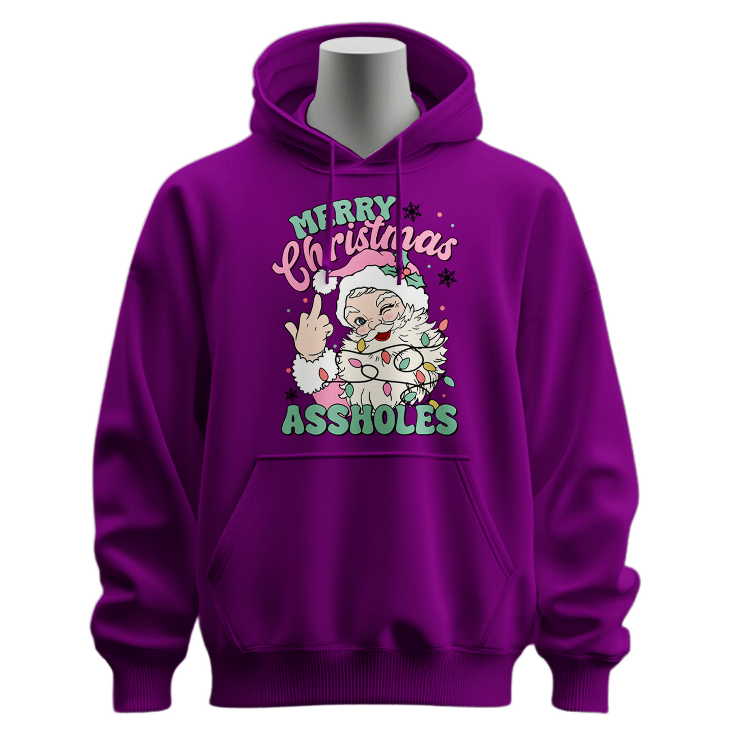 Funny Merry Christmas Assholes Hoodie