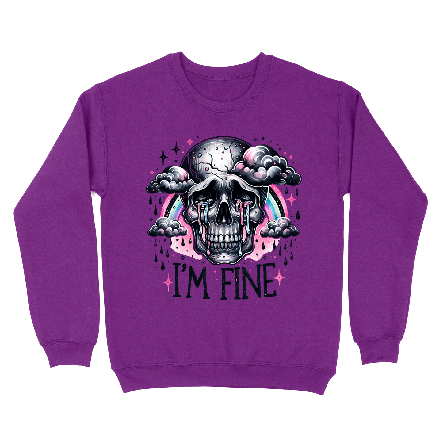 I'm Fine Skeleton Crewneck