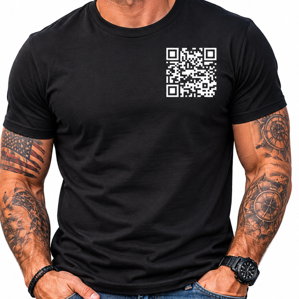 Fuck You Funny QR Code Men's TShirt