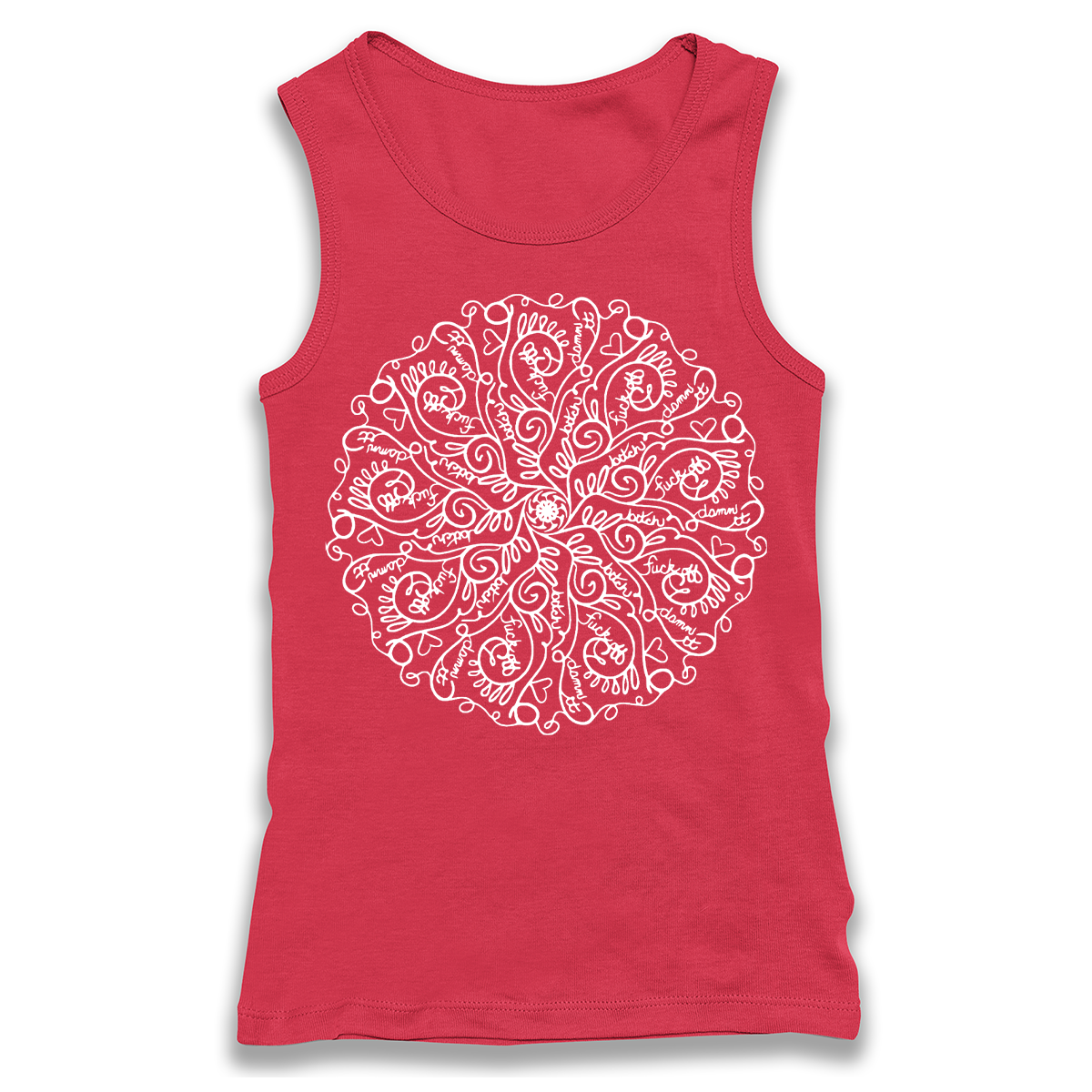 Curse Word Mandala Racerback Tank