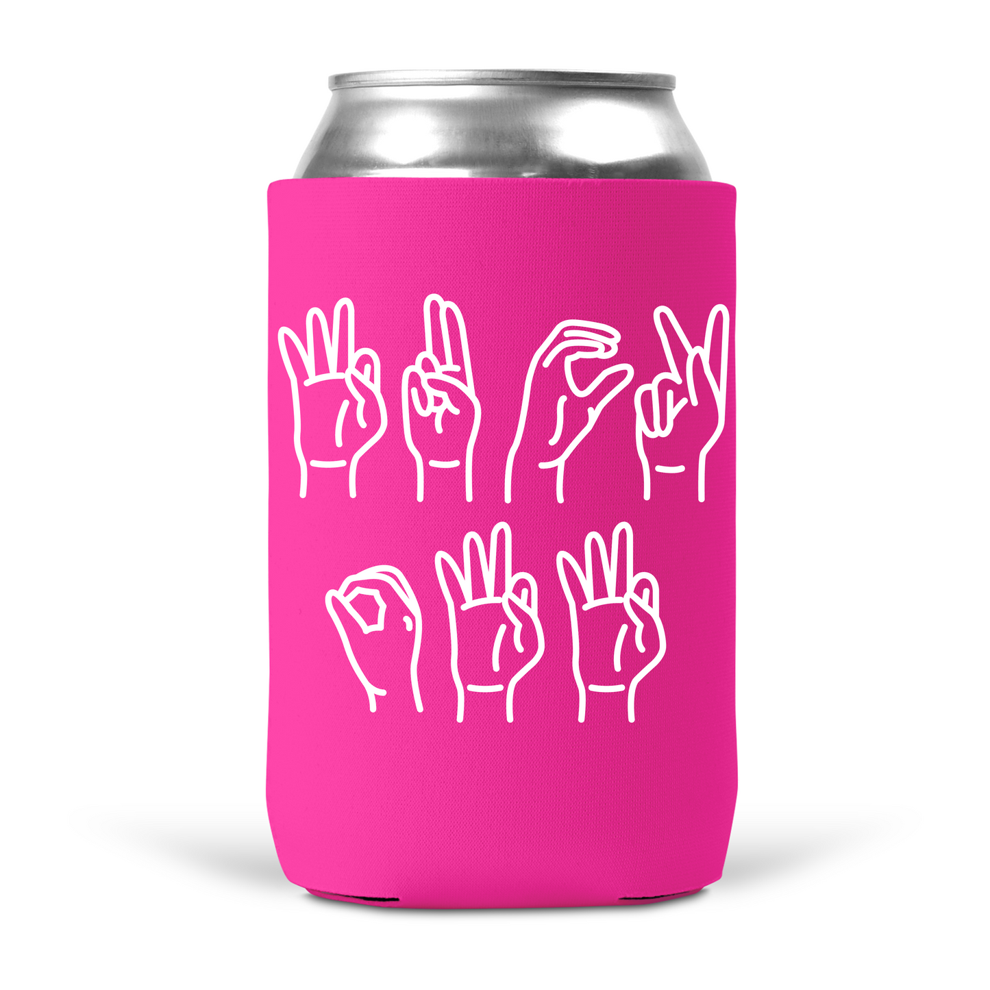 Fuck Off Sign Language Koozie