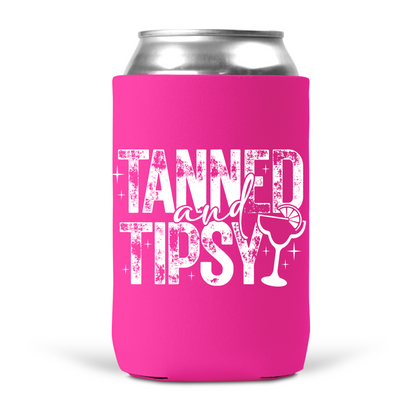 Tanned and Tipsy Koozie