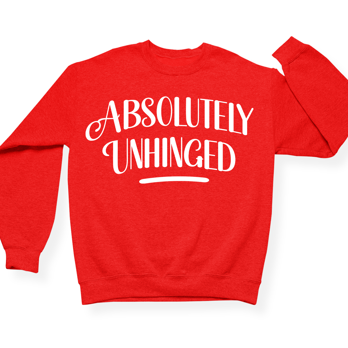 Absolutely Unhinged Crewneck (Official Lyndseydotw Merch)