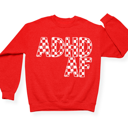 ADHD AF Crewneck (Official Lyndseydotw Merch)