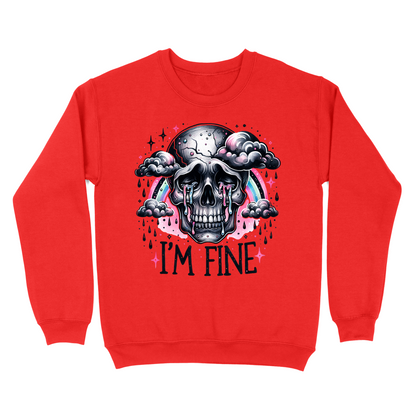 I'm Fine Skeleton Crewneck