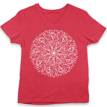 Curse Word Mandala Women's V-Neck (Ladies Fit)