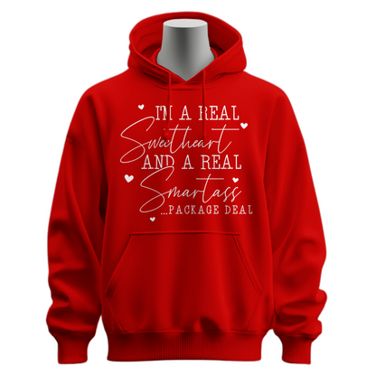 I'm A Real Sweetheart & Smartass Hoodie