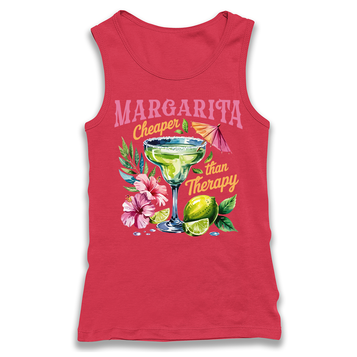 Margarita Cheaper Than Therapy Racerback Tank