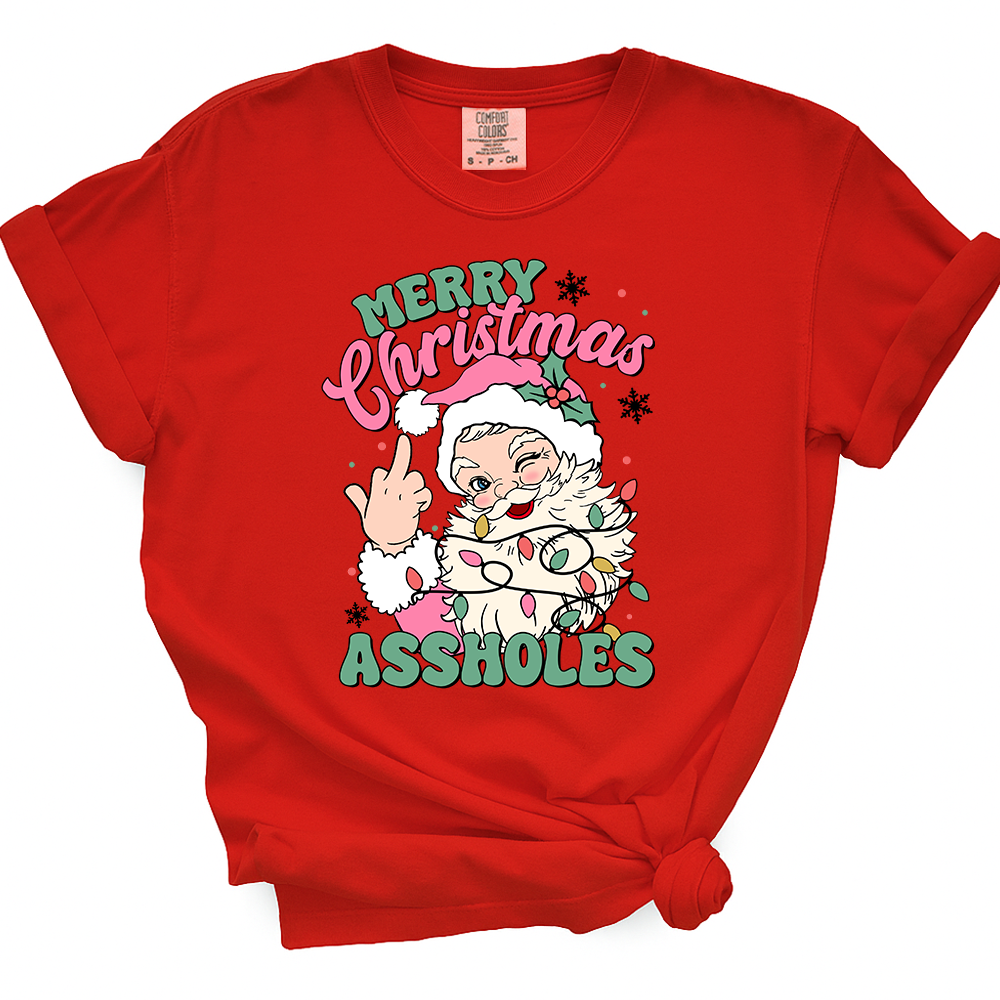 Merry Christmas Assholes TShirt