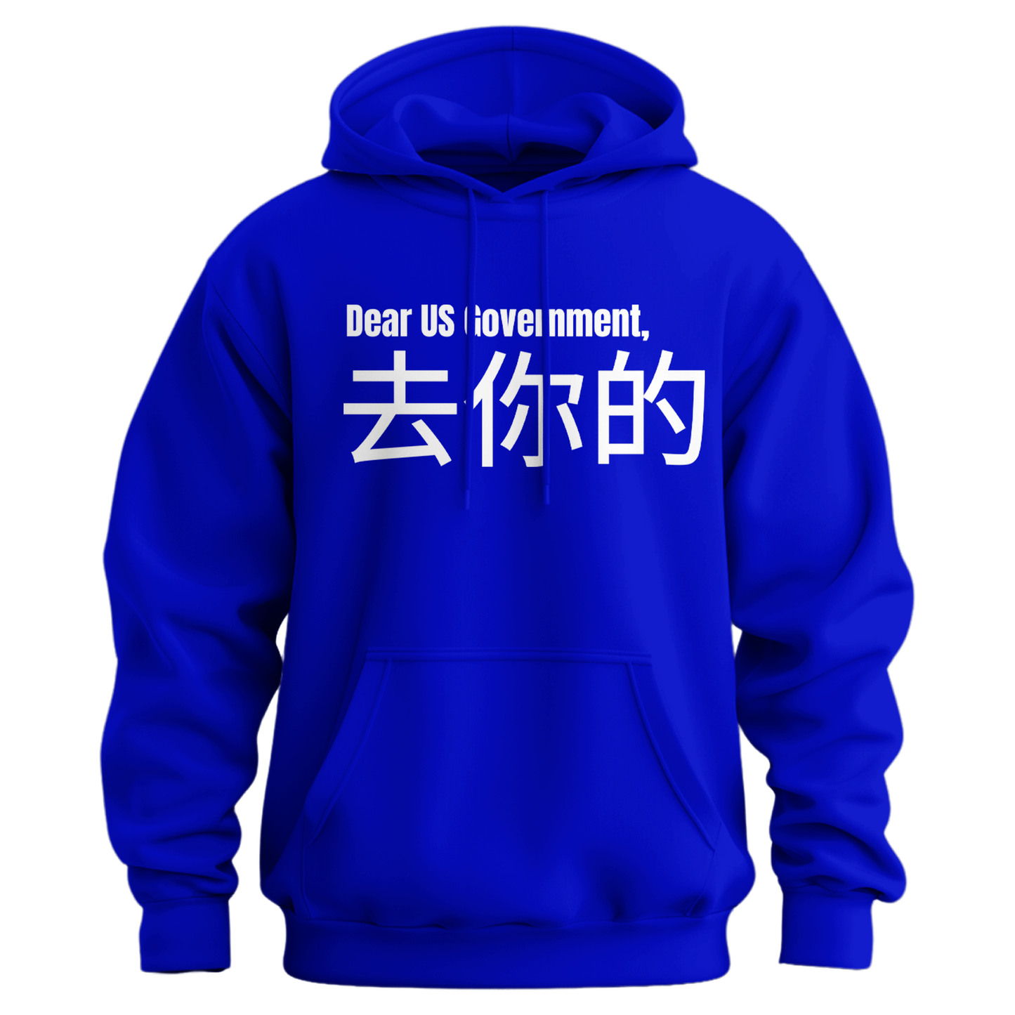 Dear Government Fuck You (Chinese Symbols) Hoodie