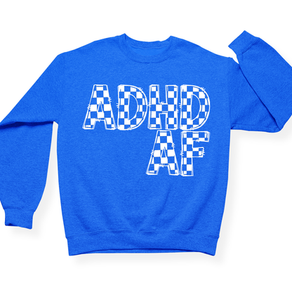 ADHD AF Crewneck (Official Lyndseydotw Merch)