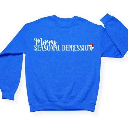 Merry Seasonal Depression Crewneck (Official Lyndseydotw Merch)