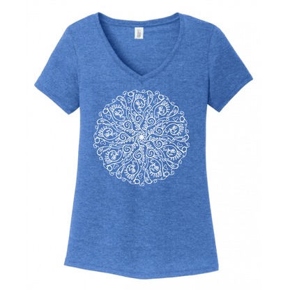 Curse Word Mandala Women's V-Neck (Ladies Fit)