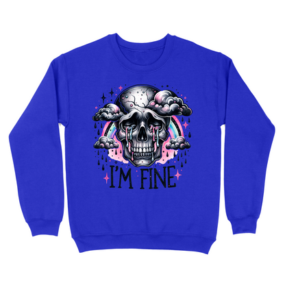 I'm Fine Skeleton Crewneck