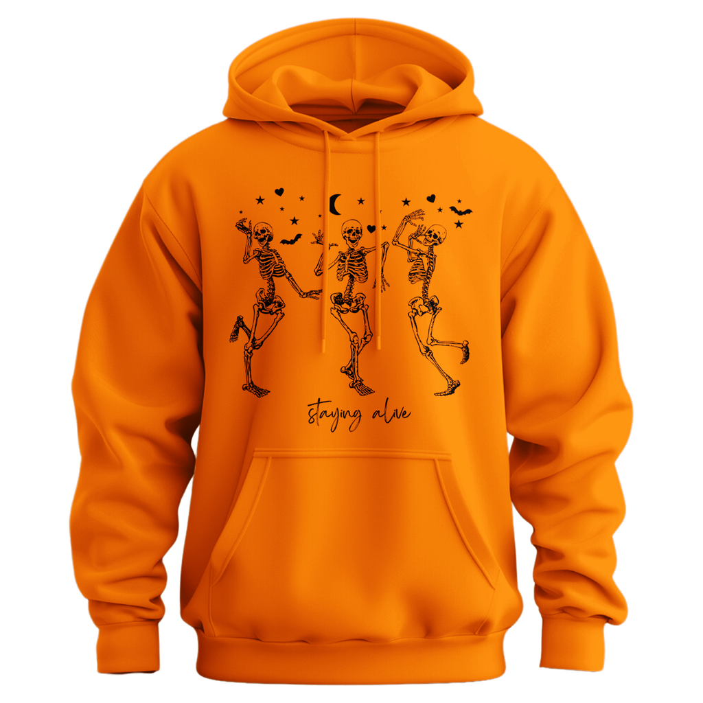 Staying Alive Skeleton Hoodie
