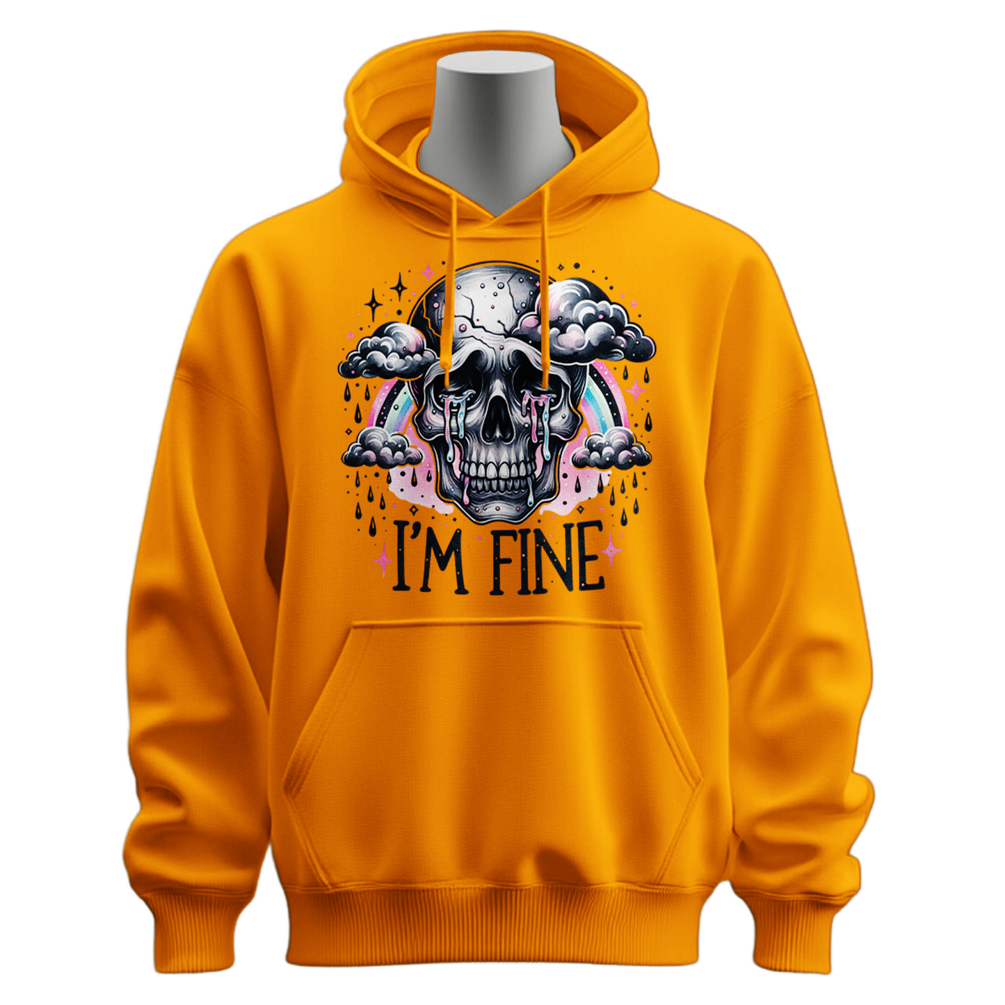 I'm Fine Skeleton Hoodie