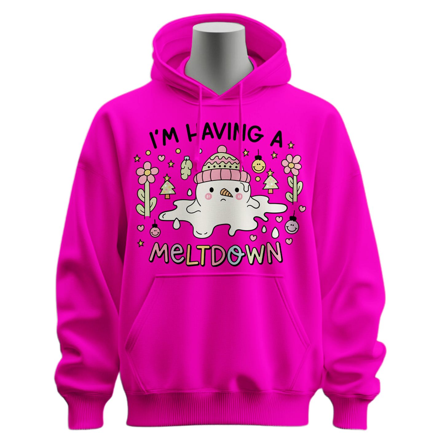 I'm Having A Meltdown Snowman Hoodie