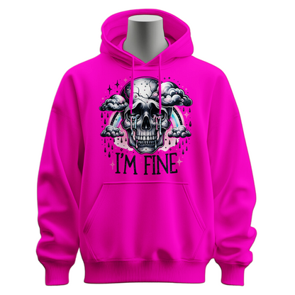 I'm Fine Skeleton Hoodie