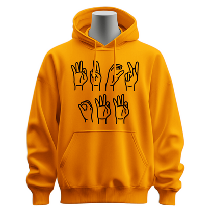 Funny ‘F Off’ in Sign Language Hoodie