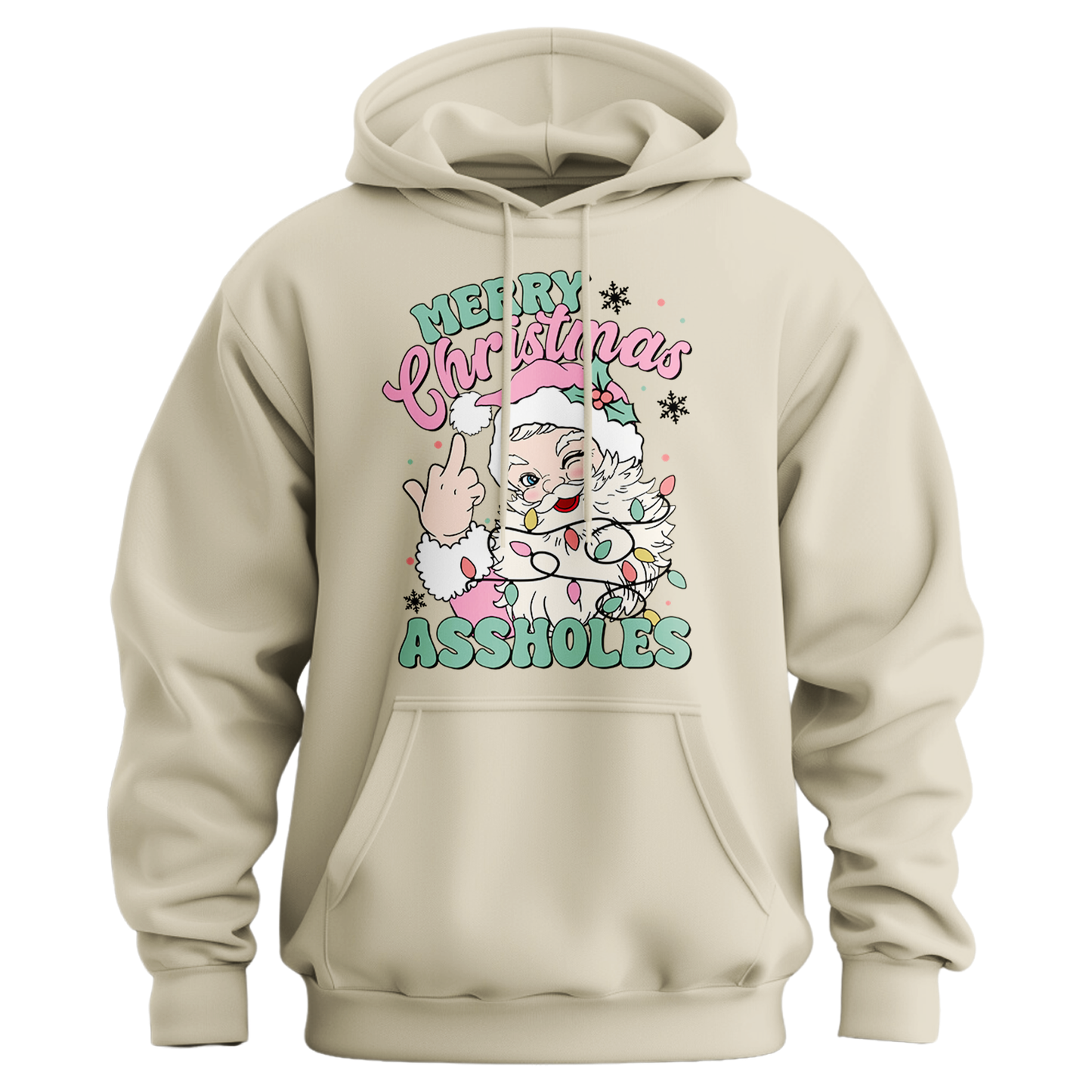 Merry Christmas Assholes Hoodie